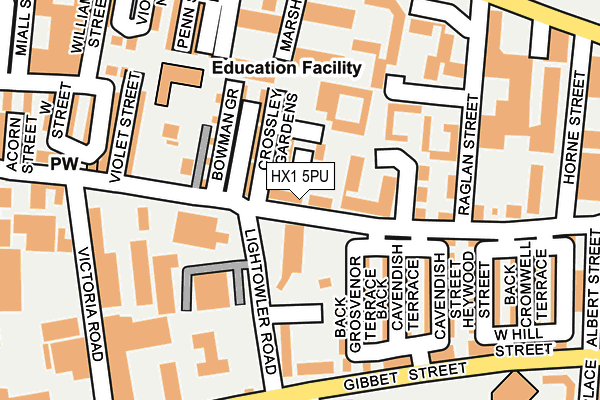 HX1 5PU map - OS OpenMap – Local (Ordnance Survey) HX1 5PU map - OS OpenMap – Local (Ordnance Survey)
