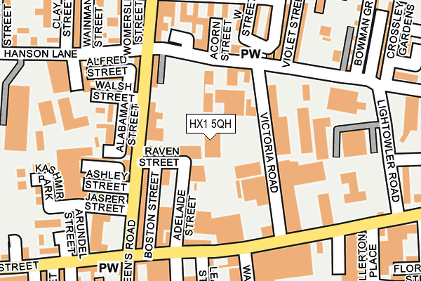 HX1 5QH map - OS OpenMap – Local (Ordnance Survey) HX1 5QH map - OS OpenMap – Local (Ordnance Survey)