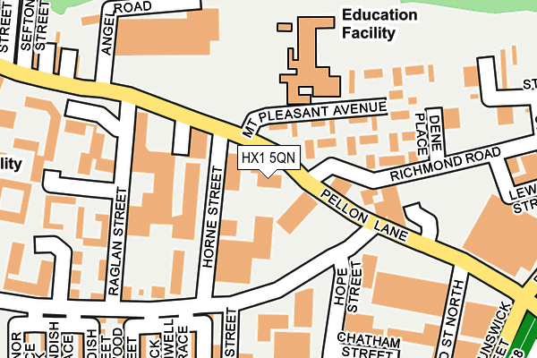 HX1 5QN map - OS OpenMap – Local (Ordnance Survey)