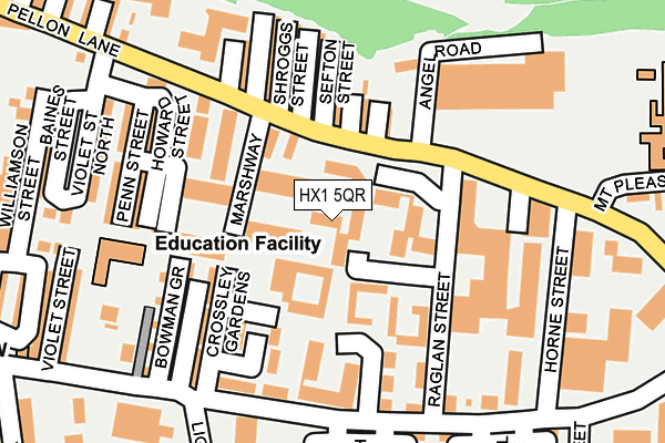 HX1 5QR map - OS OpenMap – Local (Ordnance Survey) HX1 5QR map - OS OpenMap – Local (Ordnance Survey)