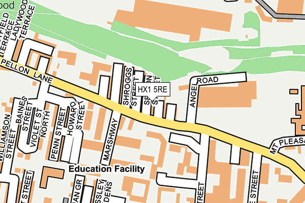 HX1 5RE map - OS OpenMap – Local (Ordnance Survey) HX1 5RE map - OS OpenMap – Local (Ordnance Survey)
