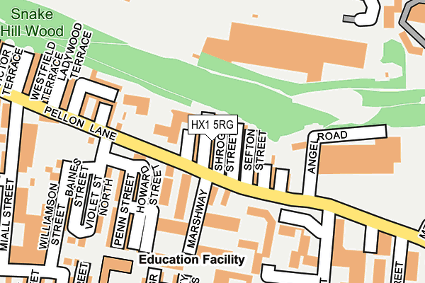 HX1 5RG map - OS OpenMap – Local (Ordnance Survey) HX1 5RG map - OS OpenMap – Local (Ordnance Survey)
