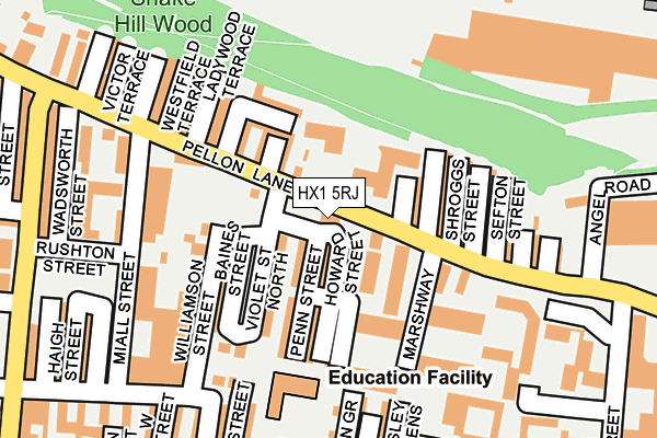 HX1 5RJ map - OS OpenMap – Local (Ordnance Survey) HX1 5RJ map - OS OpenMap – Local (Ordnance Survey)