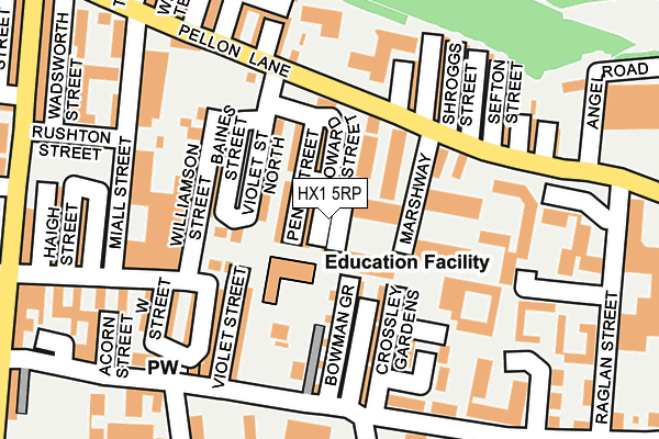 HX1 5RP map - OS OpenMap – Local (Ordnance Survey) HX1 5RP map - OS OpenMap – Local (Ordnance Survey)