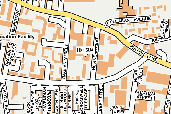 HX1 5UA map - OS OpenMap – Local (Ordnance Survey) HX1 5UA map - OS OpenMap – Local (Ordnance Survey)