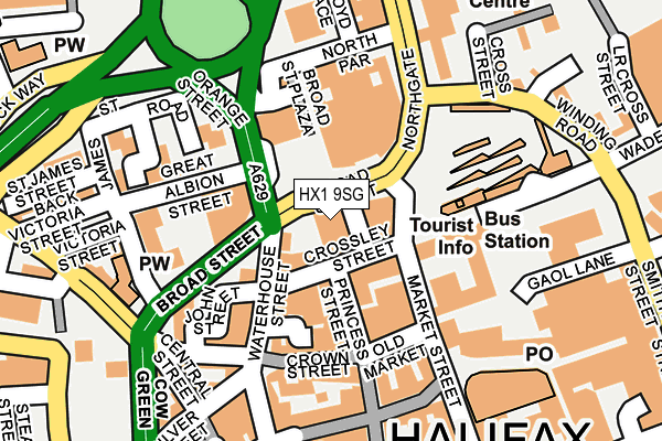 HX1 9SG map - OS OpenMap – Local (Ordnance Survey) HX1 9SG map - OS OpenMap – Local (Ordnance Survey)