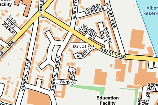 HX2 0DT map - OS OpenMap – Local (Ordnance Survey) HX2 0DT map - OS OpenMap – Local (Ordnance Survey)