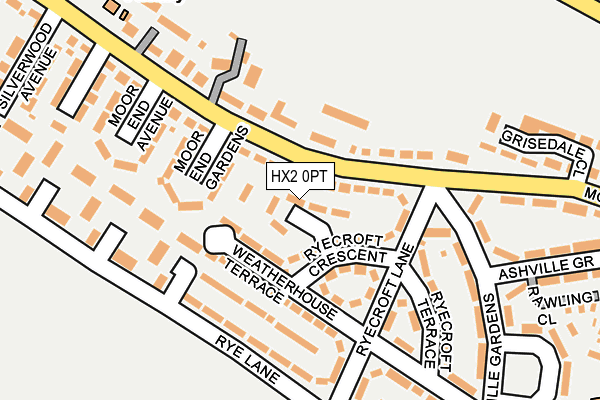 HX2 0PT map - OS OpenMap – Local (Ordnance Survey) HX2 0PT map - OS OpenMap – Local (Ordnance Survey)