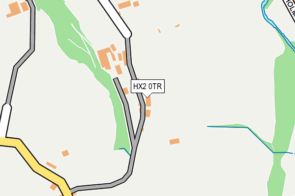 HX2 0TR map - OS OpenMap – Local (Ordnance Survey) HX2 0TR map - OS OpenMap – Local (Ordnance Survey)