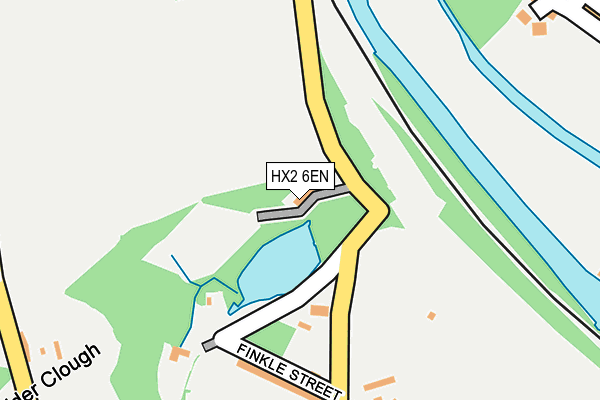 HX2 6EN map - OS OpenMap – Local (Ordnance Survey) HX2 6EN map - OS OpenMap – Local (Ordnance Survey)