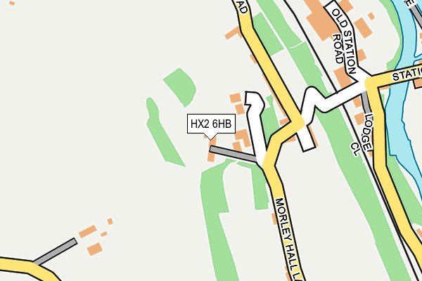 HX2 6HB map - OS OpenMap – Local (Ordnance Survey) HX2 6HB map - OS OpenMap – Local (Ordnance Survey)