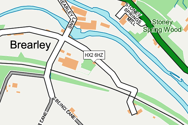 HX2 6HZ map - OS OpenMap – Local (Ordnance Survey) HX2 6HZ map - OS OpenMap – Local (Ordnance Survey)