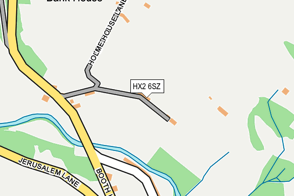 HX2 6SZ map - OS OpenMap – Local (Ordnance Survey) HX2 6SZ map - OS OpenMap – Local (Ordnance Survey)