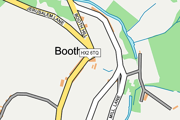 HX2 6TQ map - OS OpenMap – Local (Ordnance Survey) HX2 6TQ map - OS OpenMap – Local (Ordnance Survey)