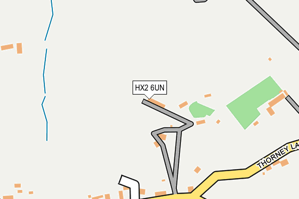 HX2 6UN map - OS OpenMap – Local (Ordnance Survey) HX2 6UN map - OS OpenMap – Local (Ordnance Survey)