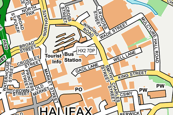 HX2 7DP map - OS OpenMap – Local (Ordnance Survey) HX2 7DP map - OS OpenMap – Local (Ordnance Survey)