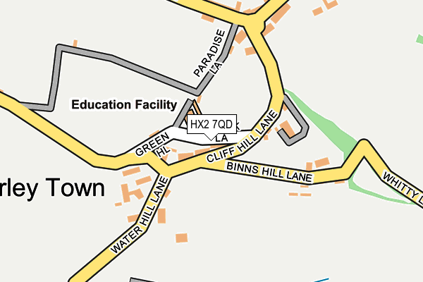 HX2 7QD map - OS OpenMap – Local (Ordnance Survey) HX2 7QD map - OS OpenMap – Local (Ordnance Survey)