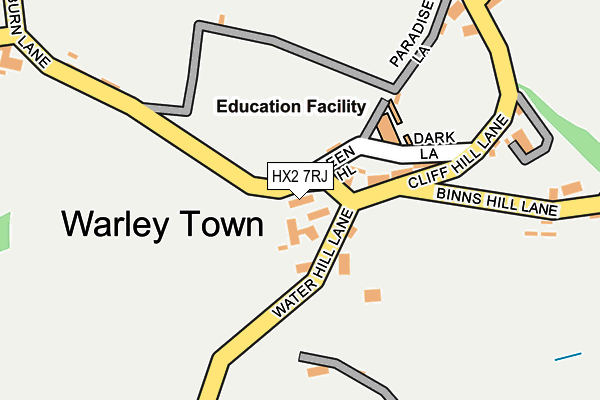 HX2 7RJ map - OS OpenMap – Local (Ordnance Survey) HX2 7RJ map - OS OpenMap – Local (Ordnance Survey)