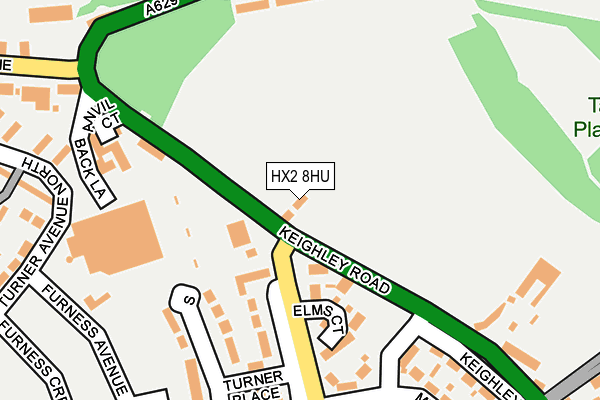 HX2 8HU map - OS OpenMap – Local (Ordnance Survey) HX2 8HU map - OS OpenMap – Local (Ordnance Survey)