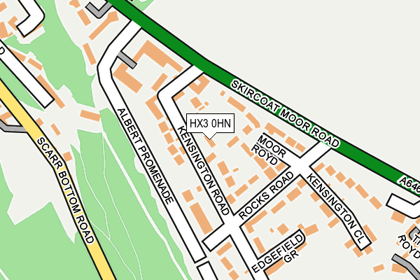 HX3 0HN map - OS OpenMap – Local (Ordnance Survey) HX3 0HN map - OS OpenMap – Local (Ordnance Survey)