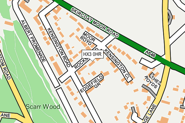 HX3 0HR map - OS OpenMap – Local (Ordnance Survey) HX3 0HR map - OS OpenMap – Local (Ordnance Survey)
