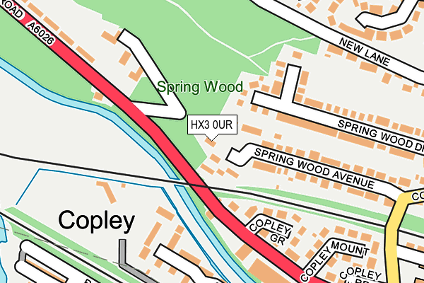 HX3 0UR map - OS OpenMap – Local (Ordnance Survey) HX3 0UR map - OS OpenMap – Local (Ordnance Survey)