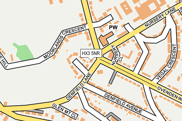 HX3 5NR map - OS OpenMap – Local (Ordnance Survey) HX3 5NR map - OS OpenMap – Local (Ordnance Survey)