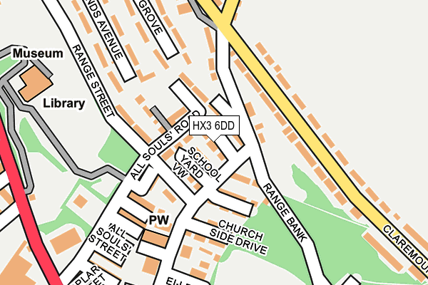 HX3 6DD map - OS OpenMap – Local (Ordnance Survey) HX3 6DD map - OS OpenMap – Local (Ordnance Survey)