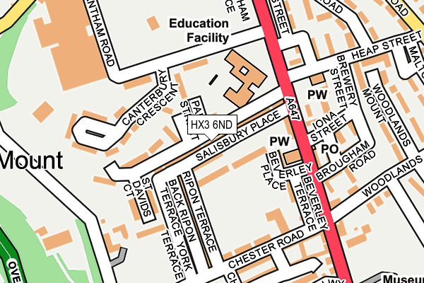 HX3 6ND map - OS OpenMap – Local (Ordnance Survey) HX3 6ND map - OS OpenMap – Local (Ordnance Survey)