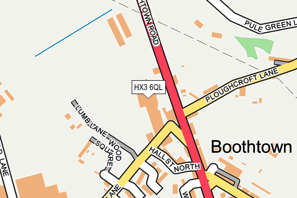 HX3 6QL map - OS OpenMap – Local (Ordnance Survey) HX3 6QL map - OS OpenMap – Local (Ordnance Survey)