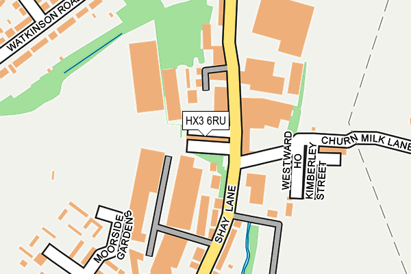 HX3 6RU map - OS OpenMap – Local (Ordnance Survey) HX3 6RU map - OS OpenMap – Local (Ordnance Survey)