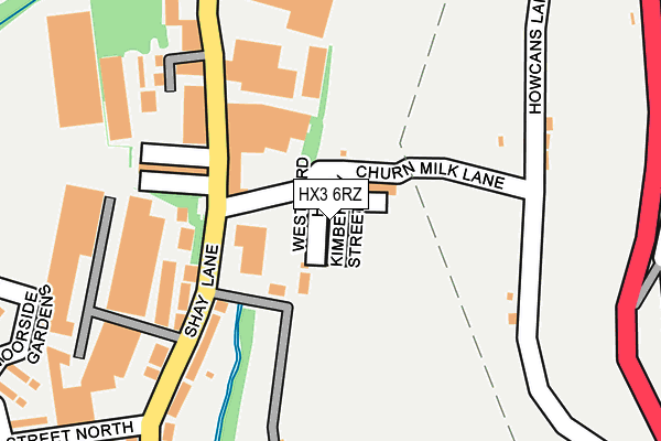 HX3 6RZ map - OS OpenMap – Local (Ordnance Survey) HX3 6RZ map - OS OpenMap – Local (Ordnance Survey)