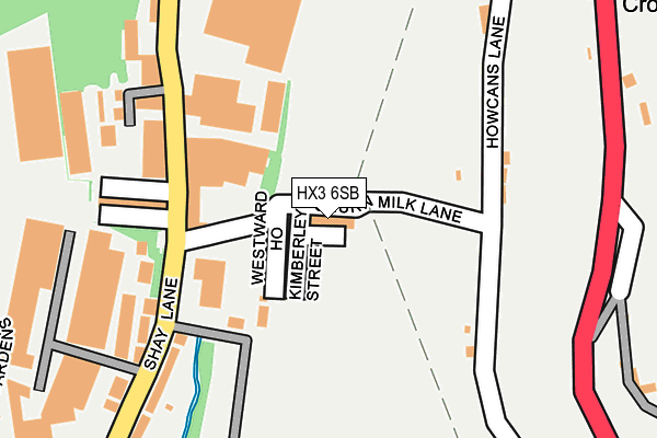 HX3 6SB map - OS OpenMap – Local (Ordnance Survey) HX3 6SB map - OS OpenMap – Local (Ordnance Survey)