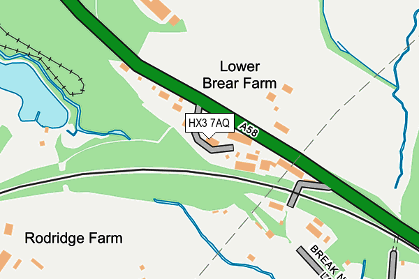 HX3 7AQ map - OS OpenMap – Local (Ordnance Survey) HX3 7AQ map - OS OpenMap – Local (Ordnance Survey)