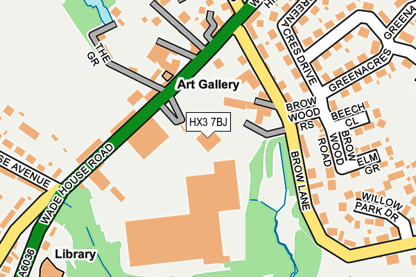 HX3 7BJ map - OS OpenMap – Local (Ordnance Survey) HX3 7BJ map - OS OpenMap – Local (Ordnance Survey)
