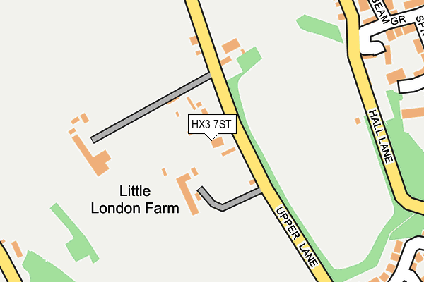 HX3 7ST map - OS OpenMap – Local (Ordnance Survey) HX3 7ST map - OS OpenMap – Local (Ordnance Survey)