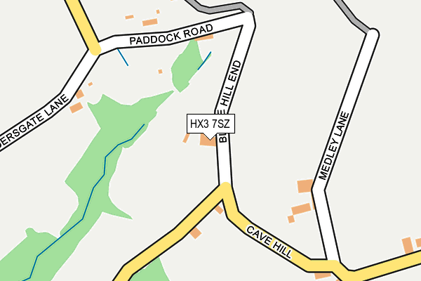 HX3 7SZ map - OS OpenMap – Local (Ordnance Survey) HX3 7SZ map - OS OpenMap – Local (Ordnance Survey)