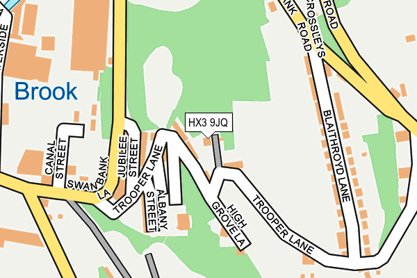 HX3 9JQ map - OS OpenMap – Local (Ordnance Survey) HX3 9JQ map - OS OpenMap – Local (Ordnance Survey)