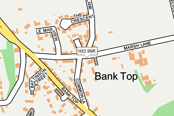 HX3 9NR map - OS OpenMap – Local (Ordnance Survey) HX3 9NR map - OS OpenMap – Local (Ordnance Survey)