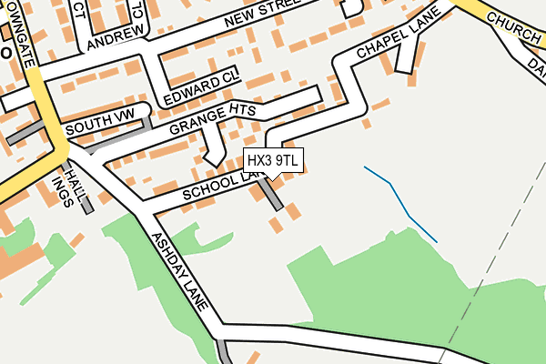 HX3 9TL map - OS OpenMap – Local (Ordnance Survey) HX3 9TL map - OS OpenMap – Local (Ordnance Survey)