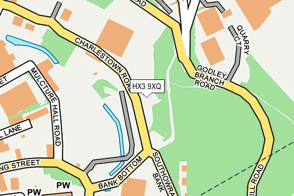 HX3 9XQ map - OS OpenMap – Local (Ordnance Survey) HX3 9XQ map - OS OpenMap – Local (Ordnance Survey)