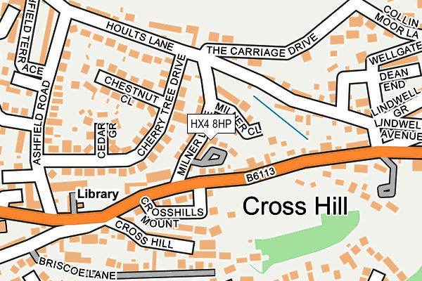HX4 8HP map - OS OpenMap – Local (Ordnance Survey) HX4 8HP map - OS OpenMap – Local (Ordnance Survey)