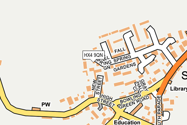 HX4 9QN map - OS OpenMap – Local (Ordnance Survey) HX4 9QN map - OS OpenMap – Local (Ordnance Survey)