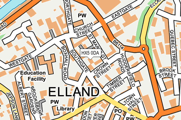 HX5 0DA map - OS OpenMap – Local (Ordnance Survey) HX5 0DA map - OS OpenMap – Local (Ordnance Survey)