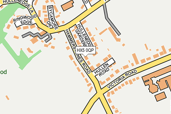 HX5 0QP map - OS OpenMap – Local (Ordnance Survey)
