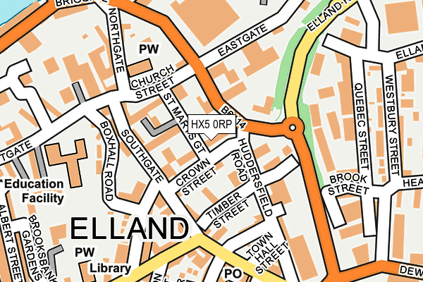HX5 0RP map - OS OpenMap – Local (Ordnance Survey) HX5 0RP map - OS OpenMap – Local (Ordnance Survey)