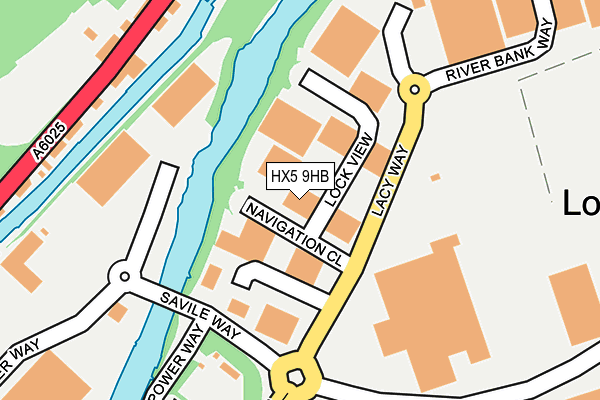 HX5 9HB map - OS OpenMap – Local (Ordnance Survey) HX5 9HB map - OS OpenMap – Local (Ordnance Survey)