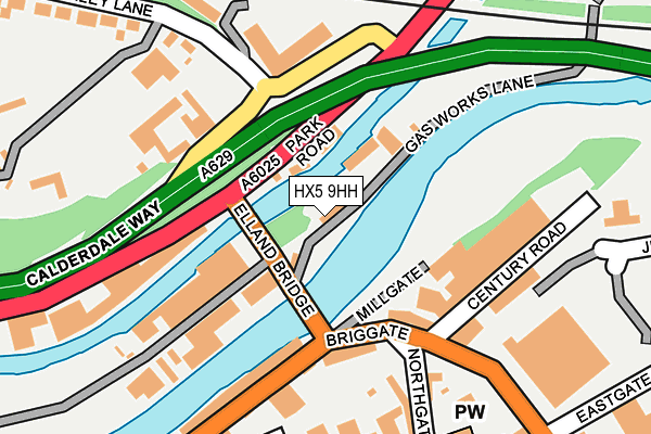 HX5 9HH map - OS OpenMap – Local (Ordnance Survey) HX5 9HH map - OS OpenMap – Local (Ordnance Survey)