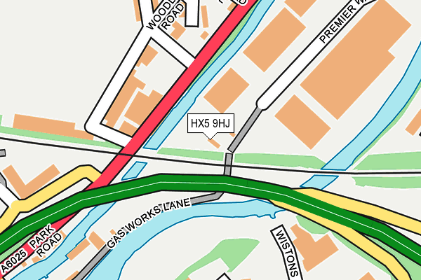HX5 9HJ map - OS OpenMap – Local (Ordnance Survey) HX5 9HJ map - OS OpenMap – Local (Ordnance Survey)