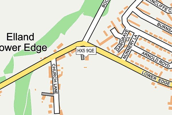 HX5 9QE map - OS OpenMap – Local (Ordnance Survey) HX5 9QE map - OS OpenMap – Local (Ordnance Survey)